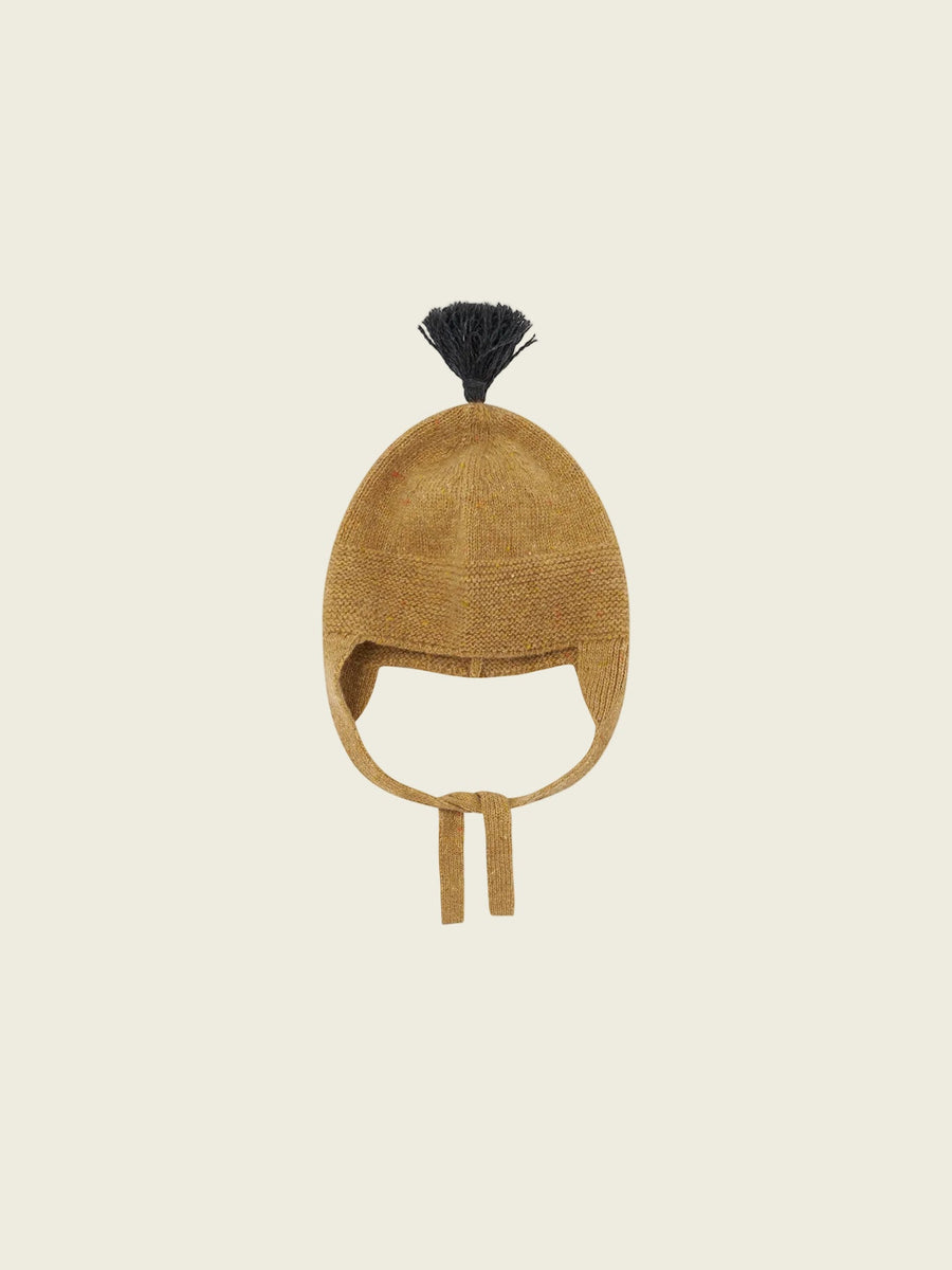 Cocoon contrast Tassel Hat