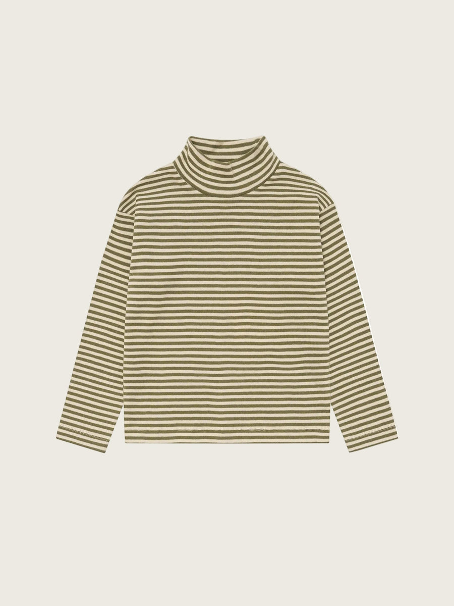 Fern Stripes Turtle Neck Top