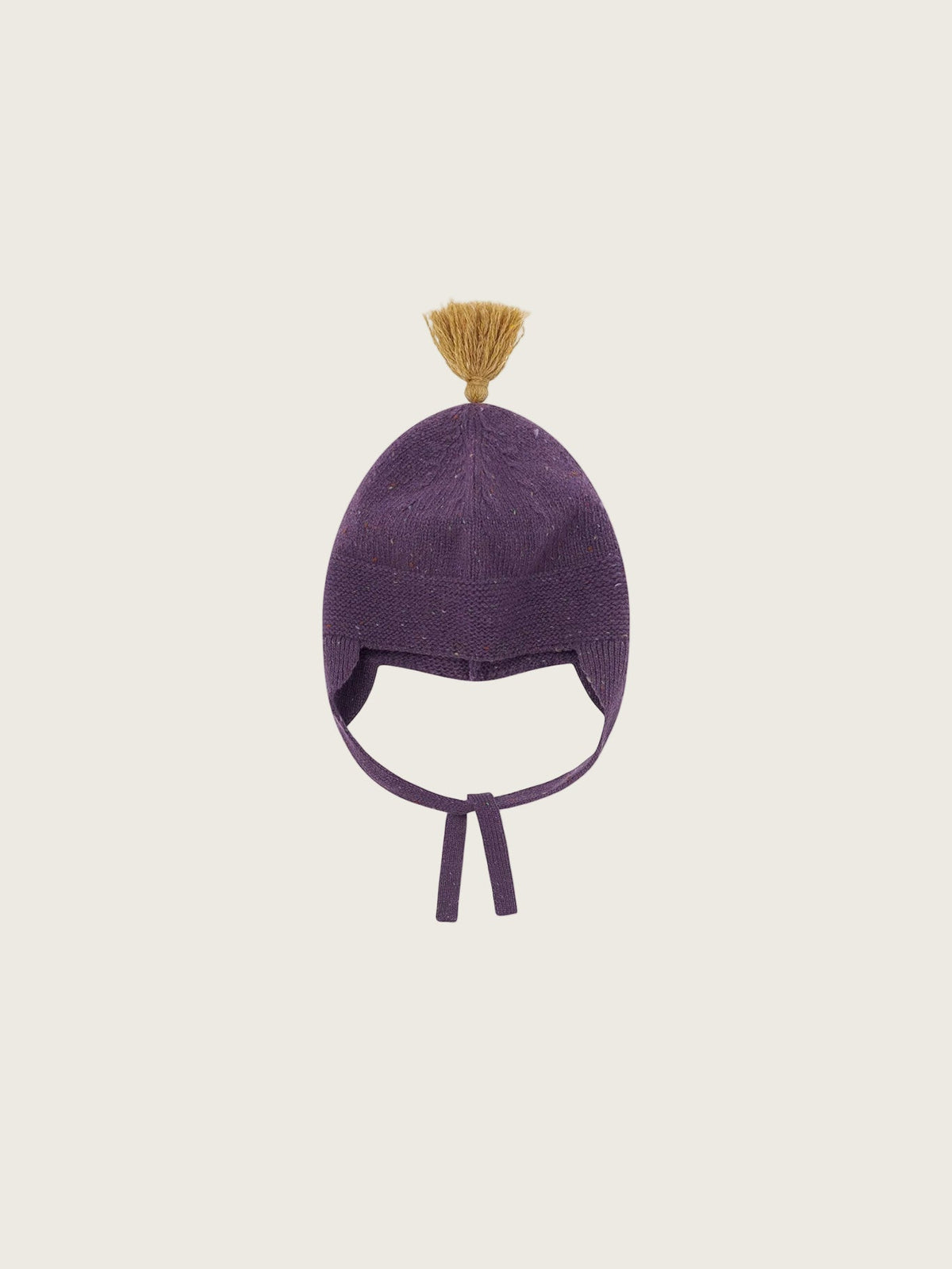 Fig contrast Tassel Hat