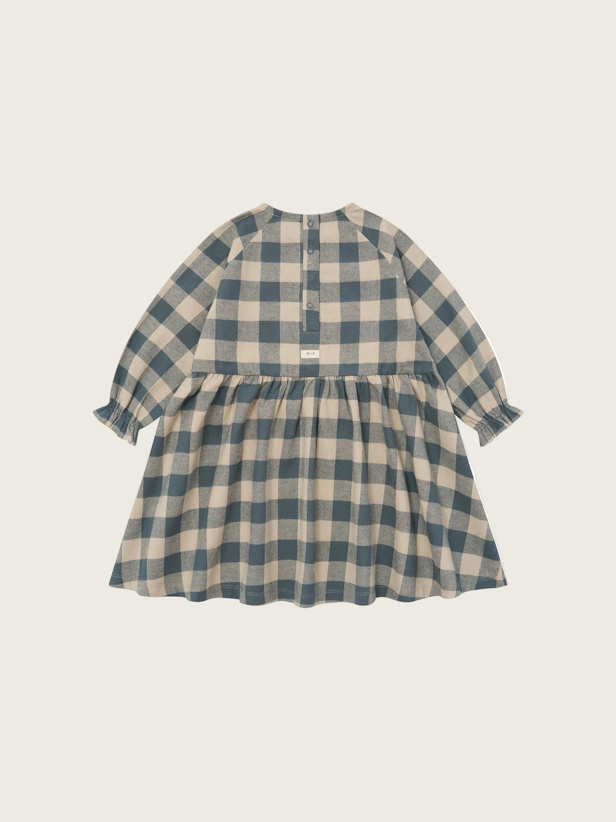 Fog Blue Gingham Field Dress