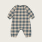 Fog Blue Gingham Onesie