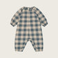 Fog Blue Gingham Onesie