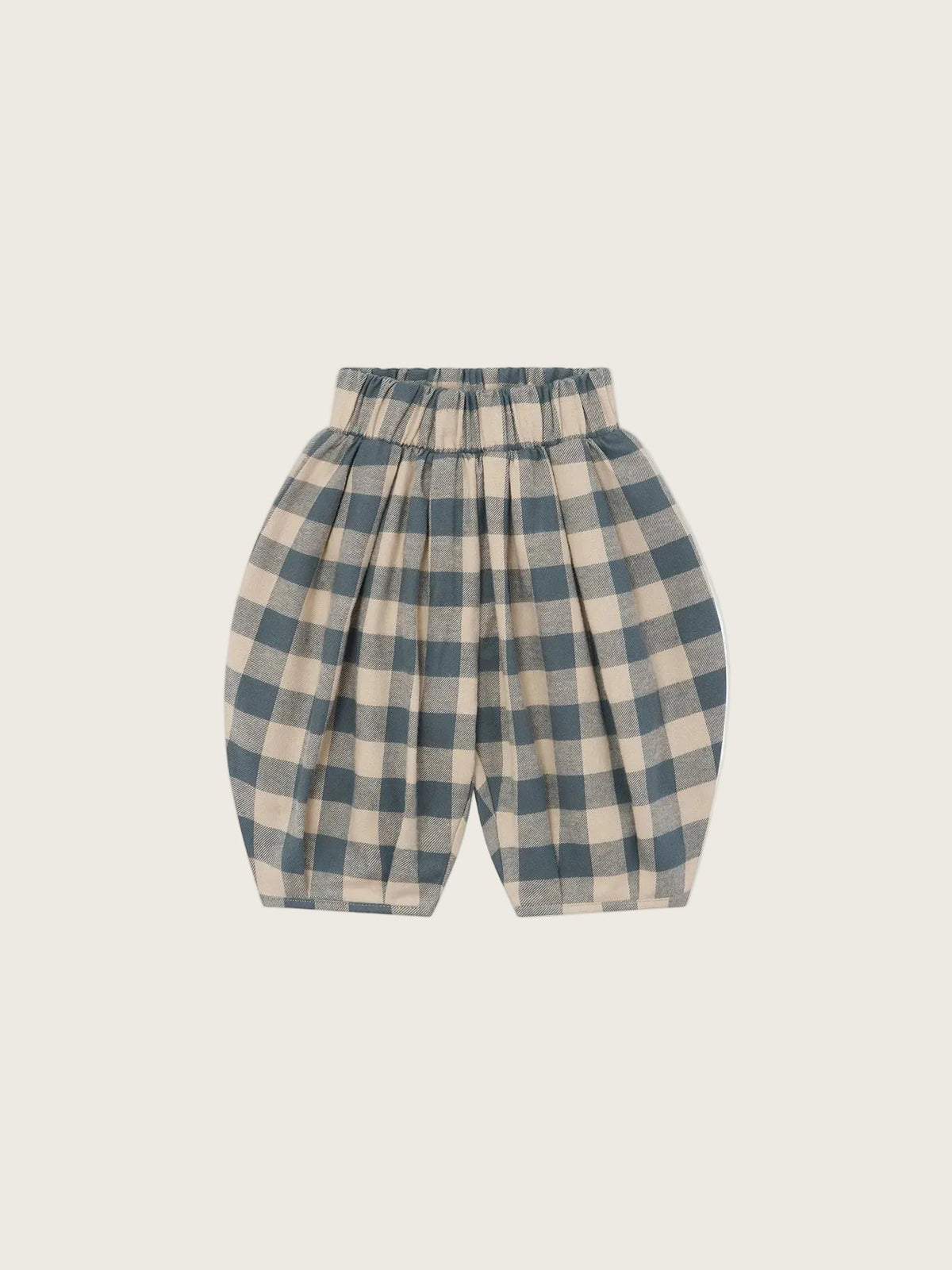 Fog Blue Gingham Lodge Pants