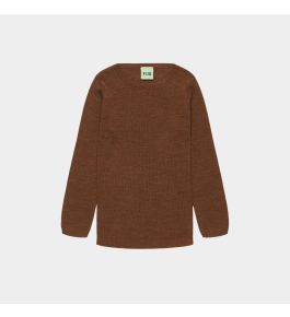FUB Rib Blouse, hazel melange