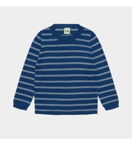 FUB Striped Tee, deep indigo/ecru