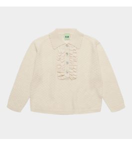 FUB Frill Polo, ecru