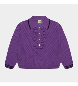 FUB Frill Polo, violet