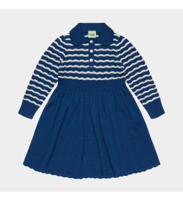 FUB Pointelle Dress, deep indigo