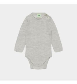 FUB Baby Rib Body, light grey melange