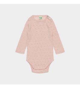 FUB Baby Pointelle Body, pale rose
