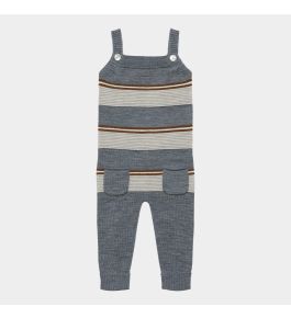 FUB Baby Ottoman Overalls, steel/light grey melange