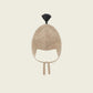 Oatmeal Charcoal contrast Tassel Hat