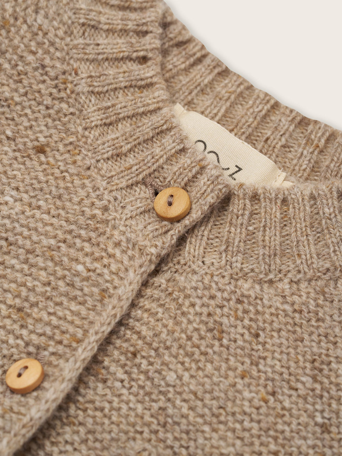 Oatmeal Wool Cardigan