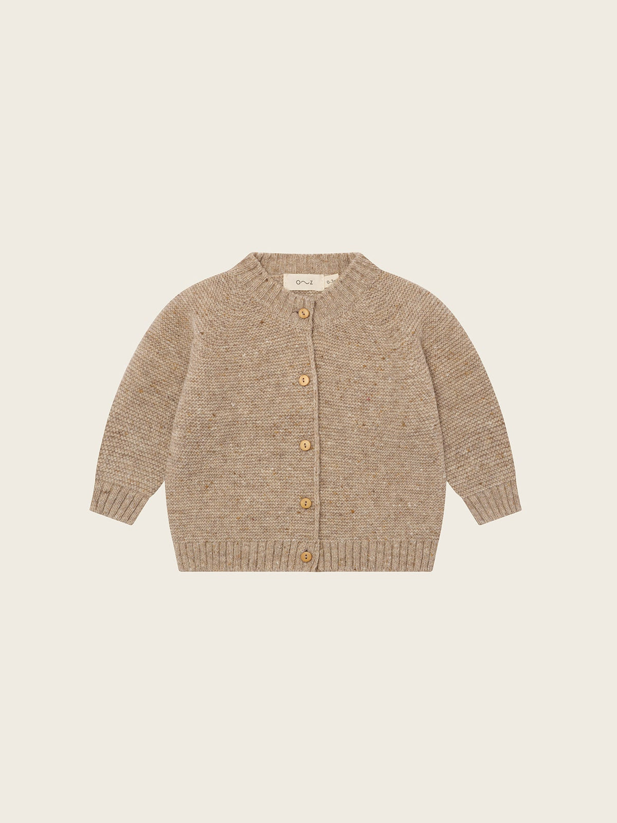 Oatmeal Wool Cardigan