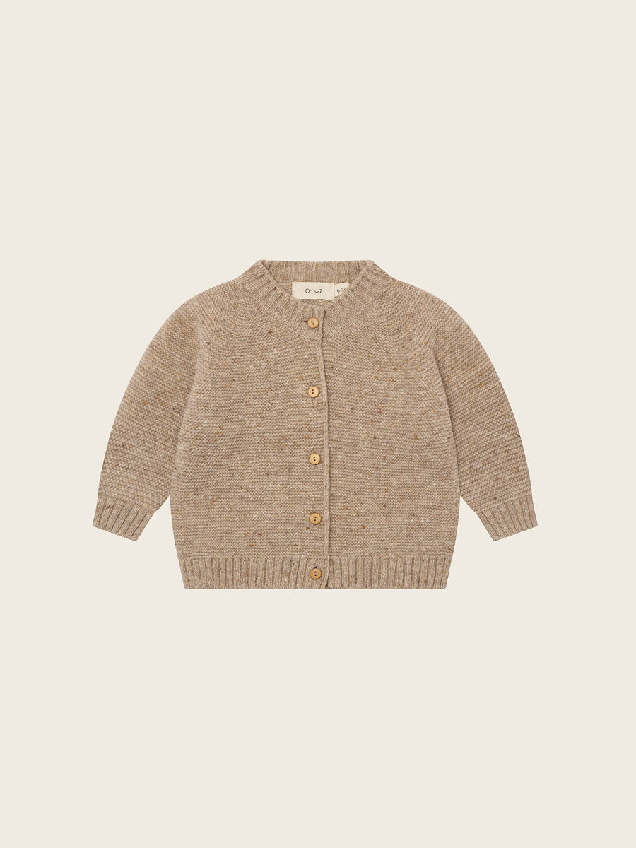 Oatmeal Wool Cardigan