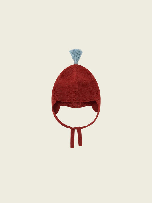 Paprika Winter Sky contrast Tassel Hat