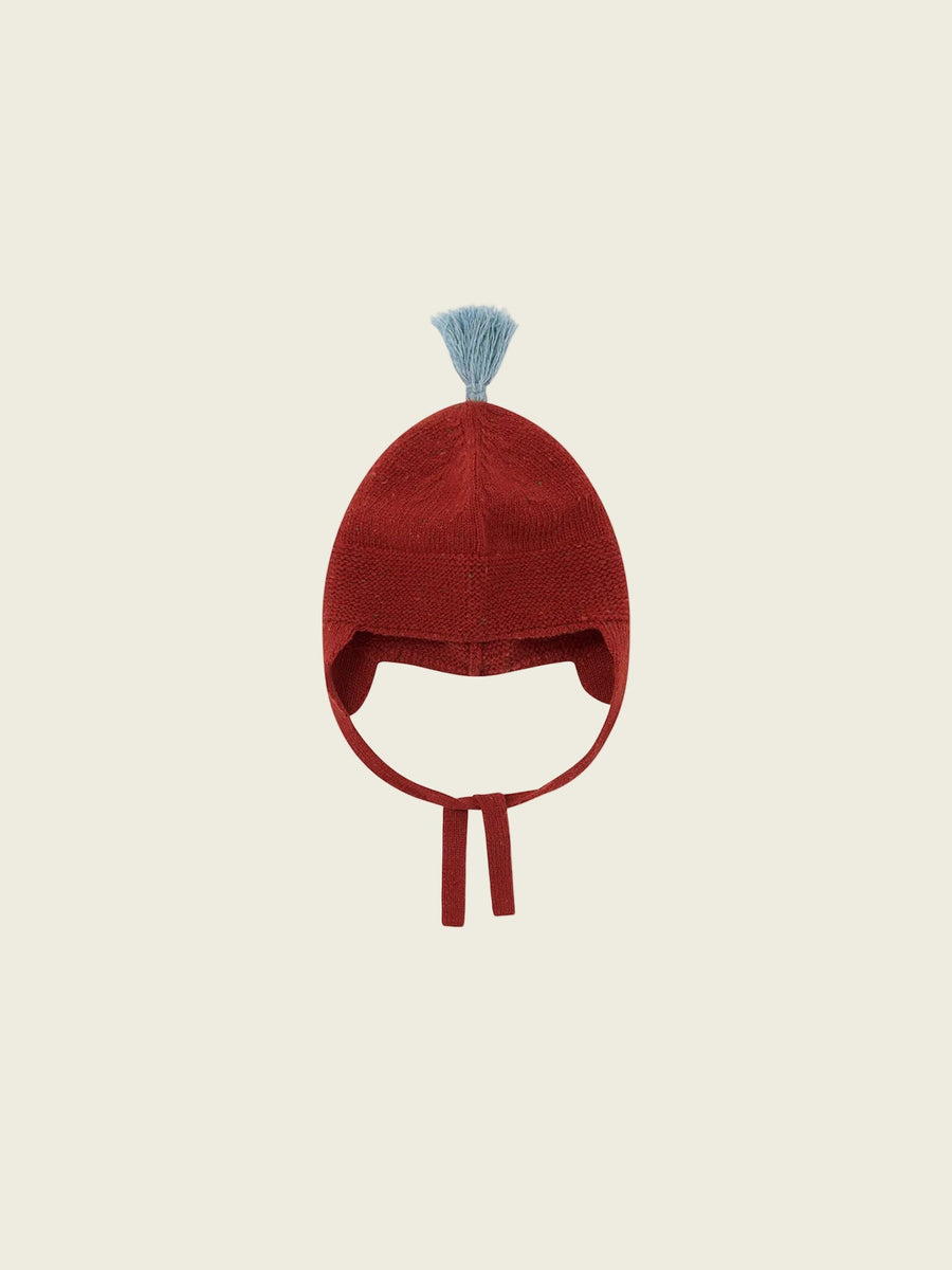 Paprika Winter Sky contrast Tassel Hat