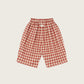 Paprika Gingham Barrel Pants