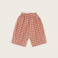 Paprika Gingham Barrel Pants
