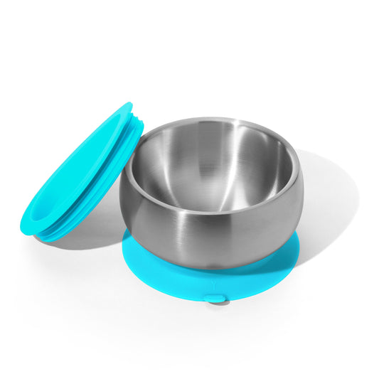 Baby Bowl + Storage Lid | Stainless Steel & Silicone