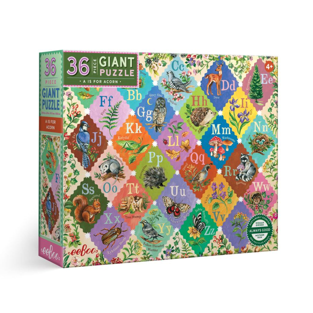 A is for Acorn 36 Piece Giant Alphabet Puzzle