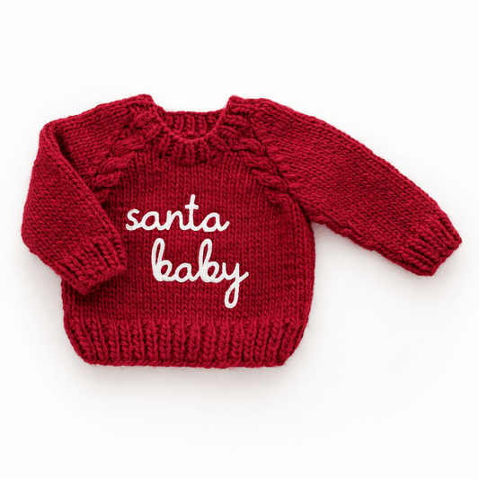Santa Baby Sweater Crimson for Baby & Toddler