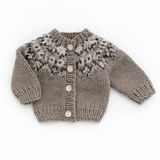Fairisle Pebble Cardigan Sweater for Baby & Toddler