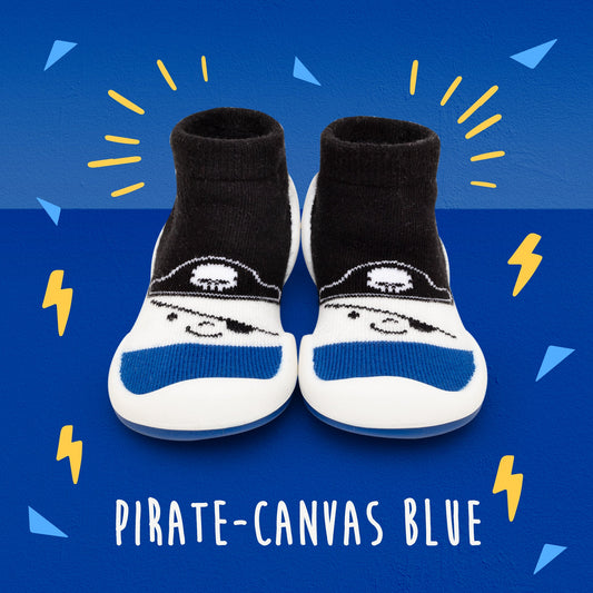 Pirate - Canvas Blue | Outdoor & Water Baby Shoes