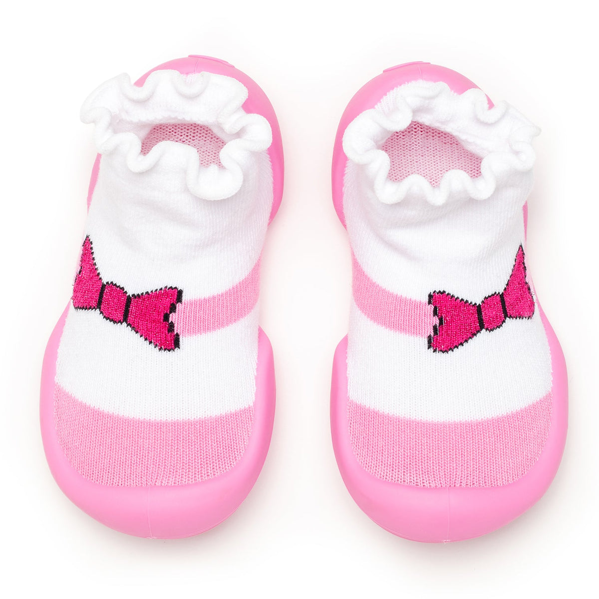 Mary Jane Bow | Baby Sock Shoes