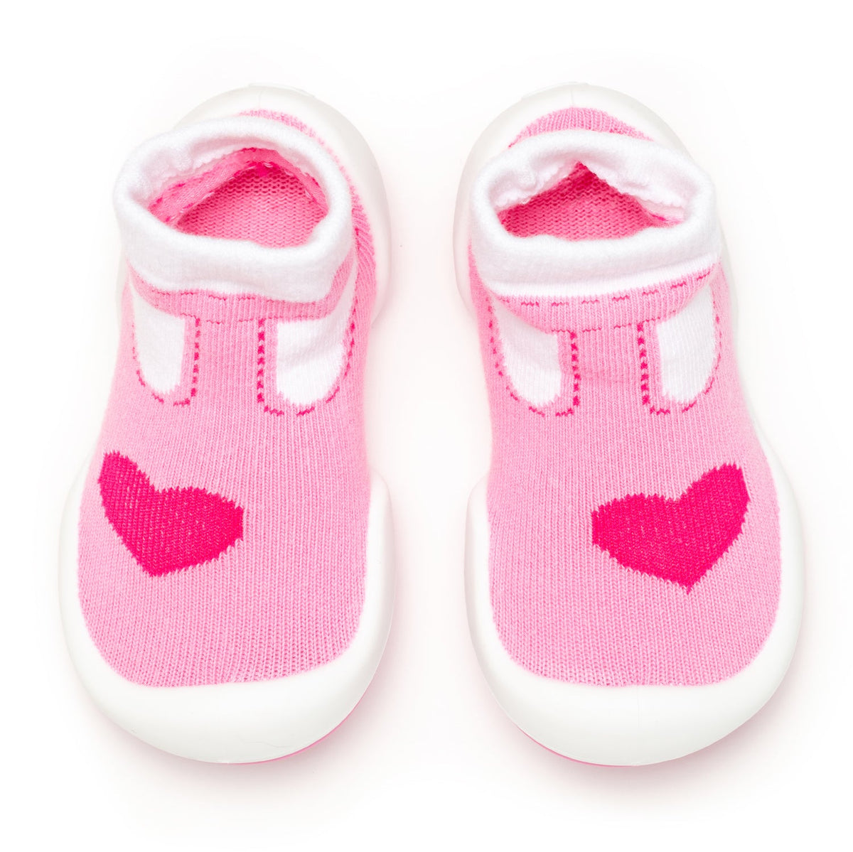 T-Strap Heart | Baby Sock Shoes