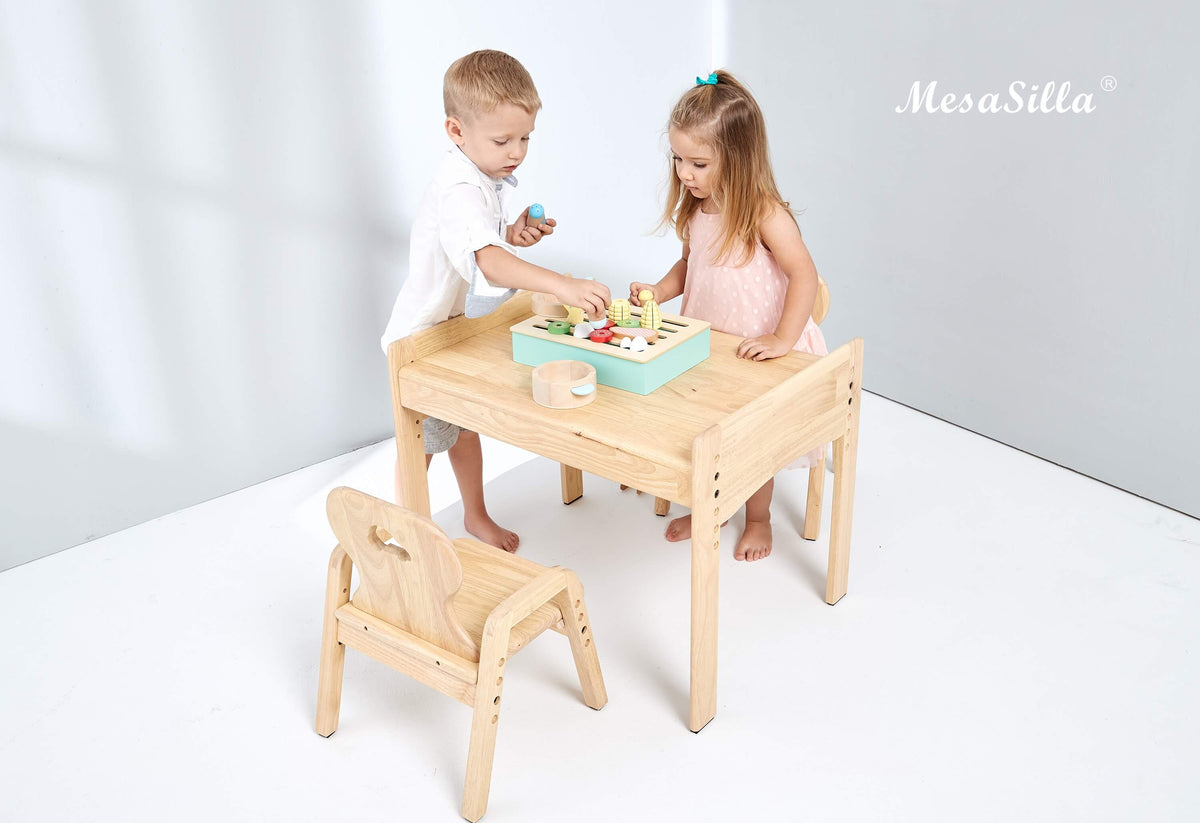 MesaSilla Primary Adjustable Kids Table & Chair Set with Drawer