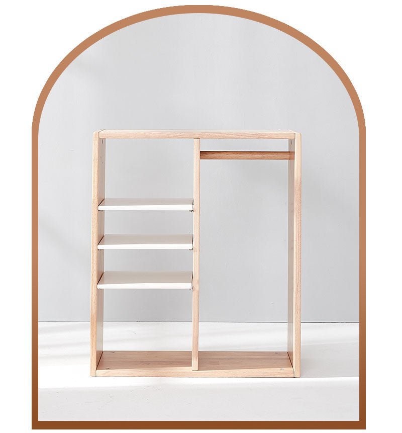 Calla Adjustable 3-Shelf Storage Unit with Hanging Rail