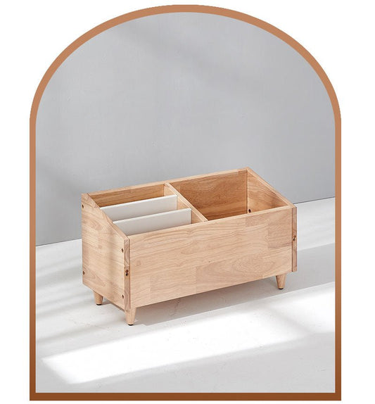 Calla Solid Wood Jigsaw Shelf with Removable Legs