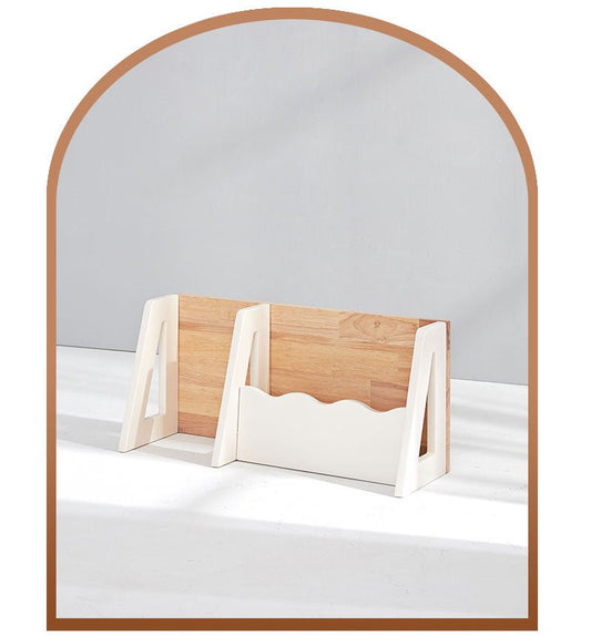 Calla Compact Solid Wood Desk Bookshelf