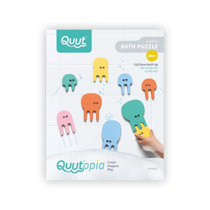 Bath Puzzle Jellyfish – Soft, Floating EVA Foam Bath Toy
