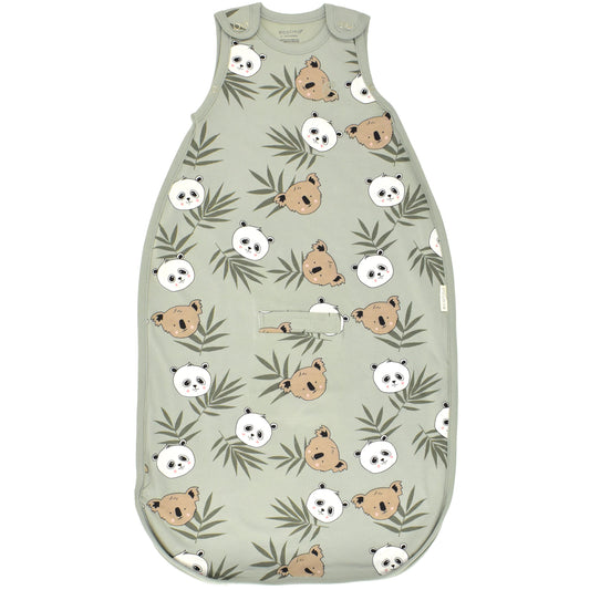 Ecolino® Adjustable Baby Sleep Bag, Organic Cotton, Universal Size: 2 Months - 2 Years, Treetop Safari