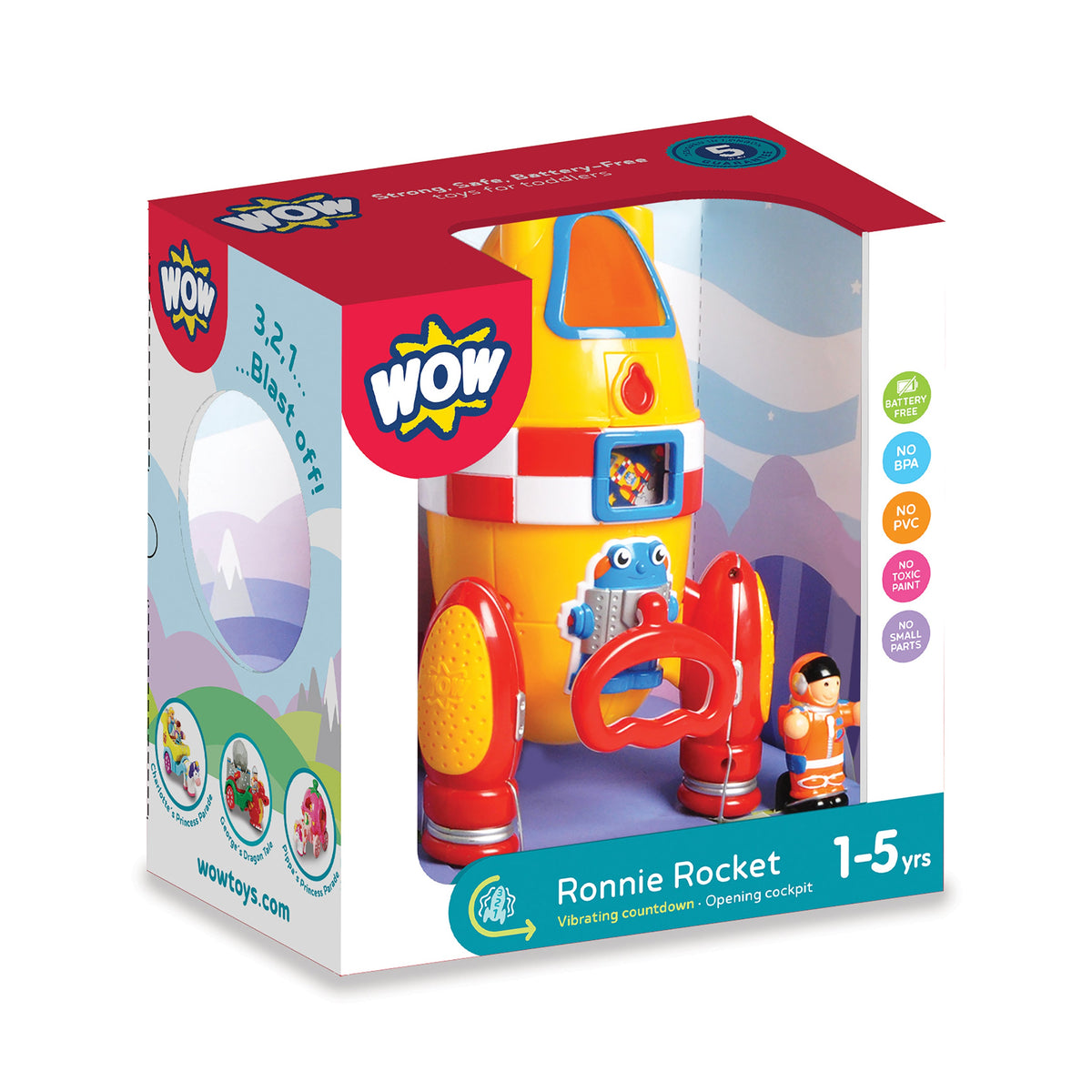 WOW Ronnie The Rocket (2 Piece Play Set) Ages 1+