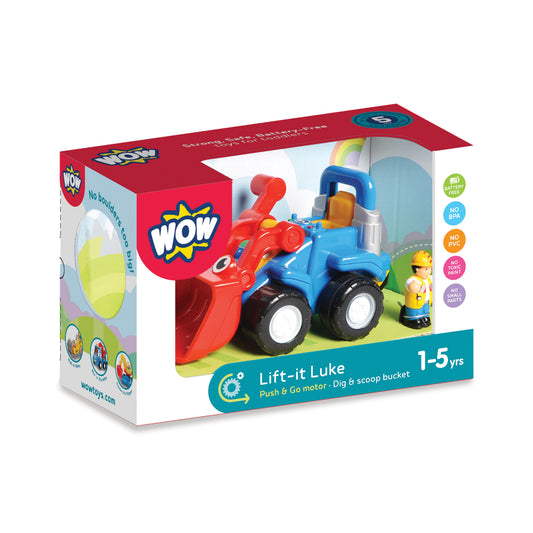 WOW Lift-it Luke - Construction Vehicle (3 Piece Set) Ages 1+