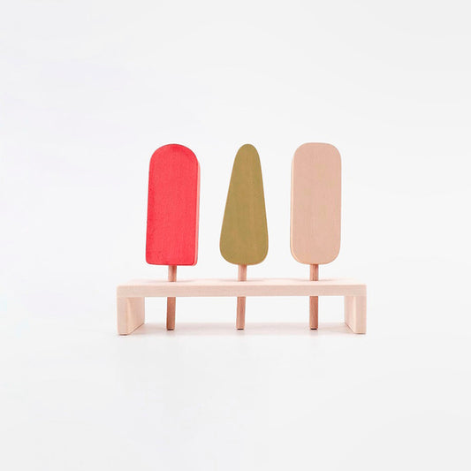 Ice cream bars / Vanilla, Melon and Watermelon