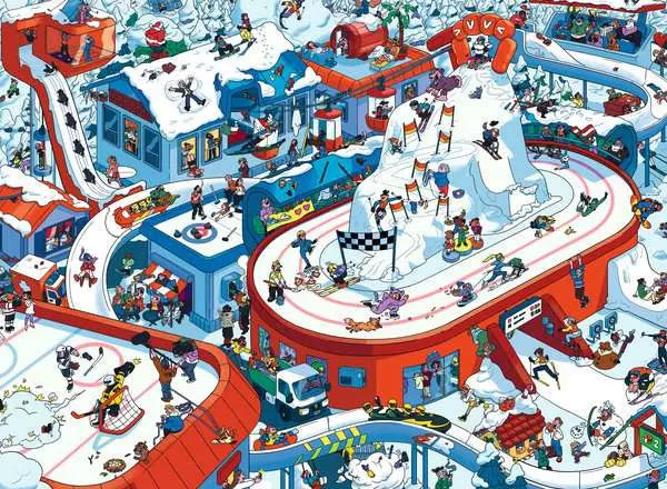 Winter Wonderland – 200 XXL Pieces puzzle detail