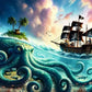 Octopus Treasure – 100 XXL Pieces puzzle detail