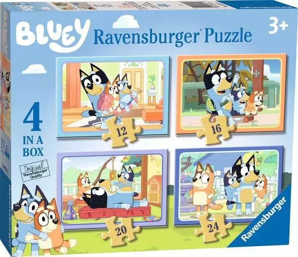 Bluey 4 in a Box – 12, 16, 20 and 24 Pieces