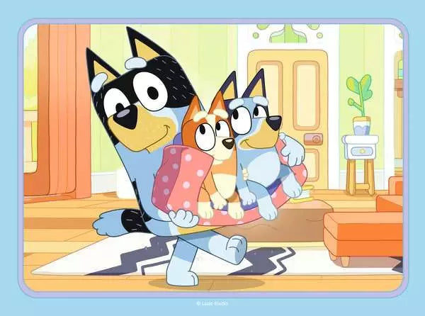Bluey 4 in a Box – 12, 16, 20 and 24 Pieces puzzle detail