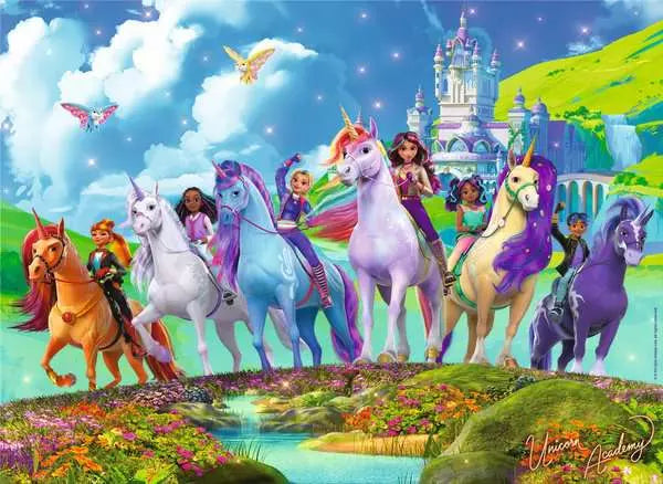 The Magic of Unicorn Academy – 200 XXL Pieces puzzle detail