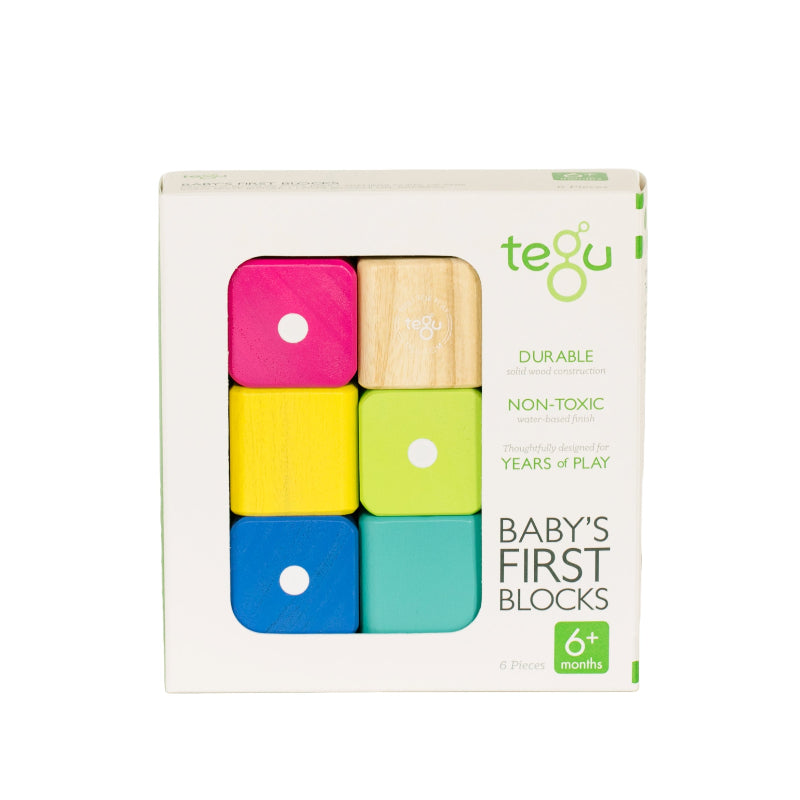 Tegu Baby’s First Blocks — 6 Pieces