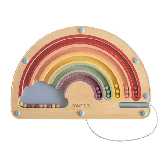 Mushie Wooden Magnetic Rainbow Maze
