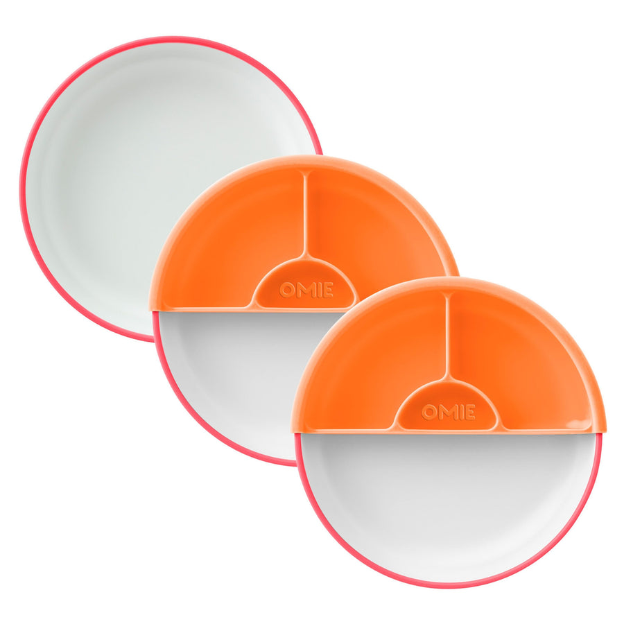 OmieLife Easy Scoop Plate Set - 3 Plates & 2 Dividers