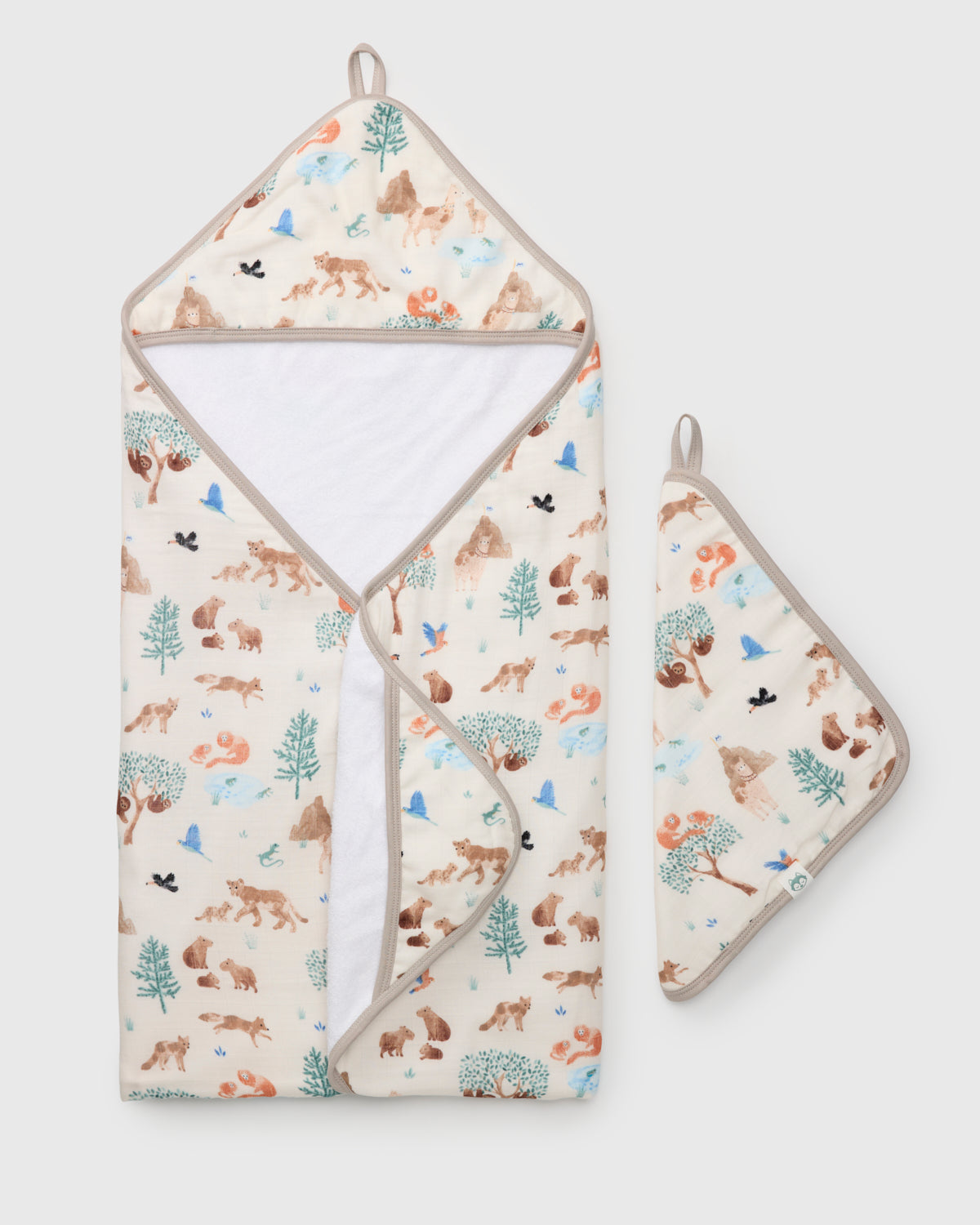 Loulou Lollipop Hooded Towel Set - Llama Adventures