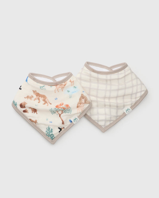 Loulou Lollipop Bandana Bib Set - Llama Adventures