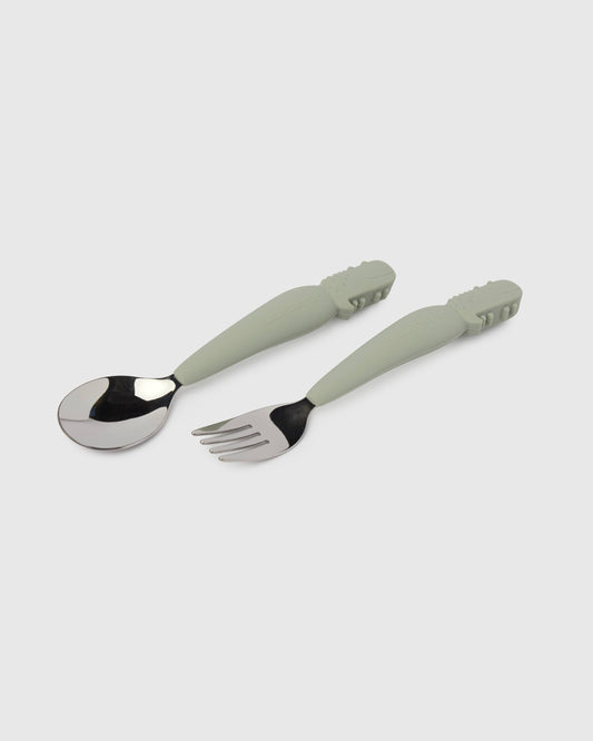 Loulou Lollipop Kids Utensil Set - Aly Alligator